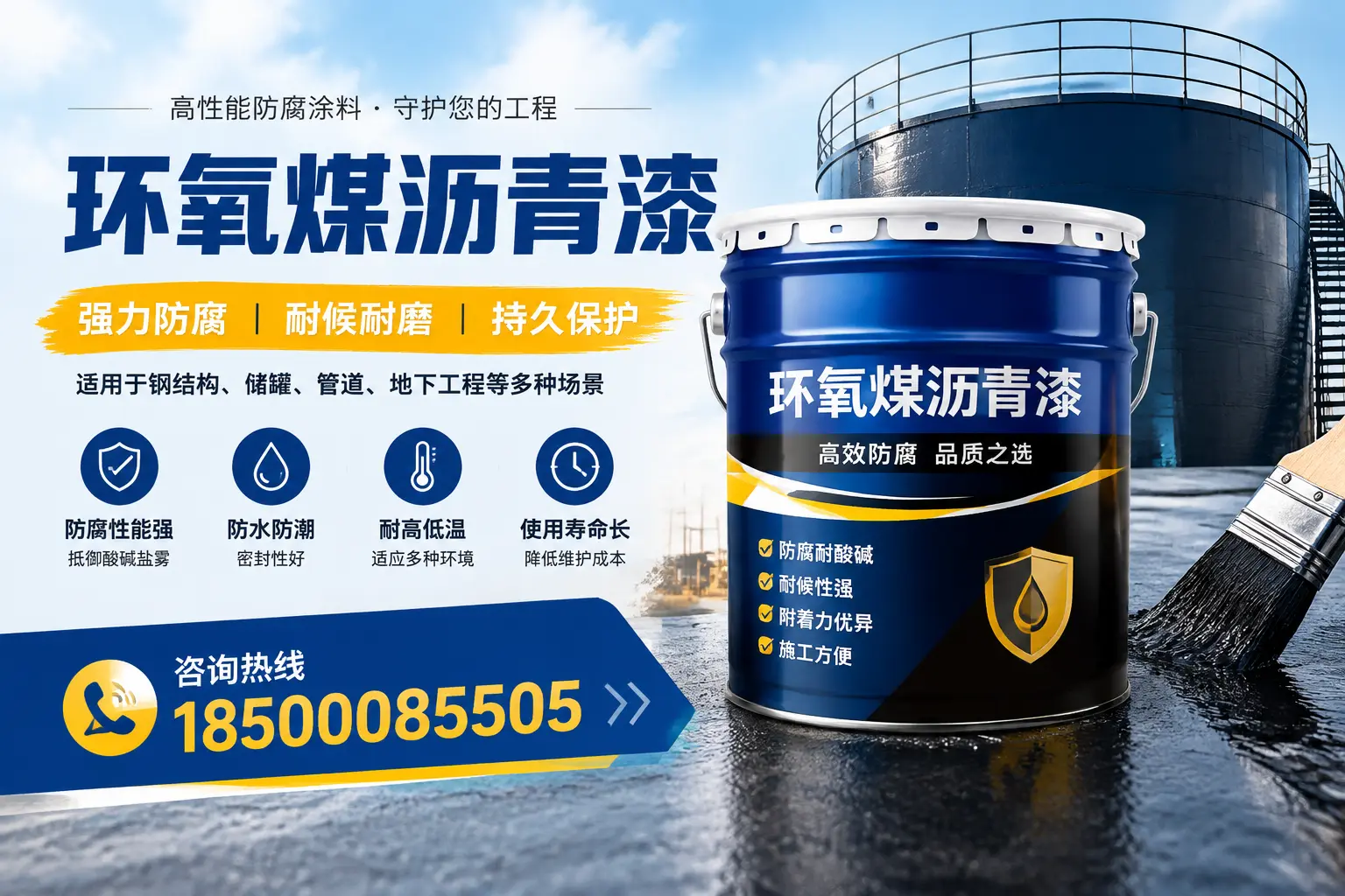 环氧煤沥青漆在工业中的应用，汕尾企业的选择